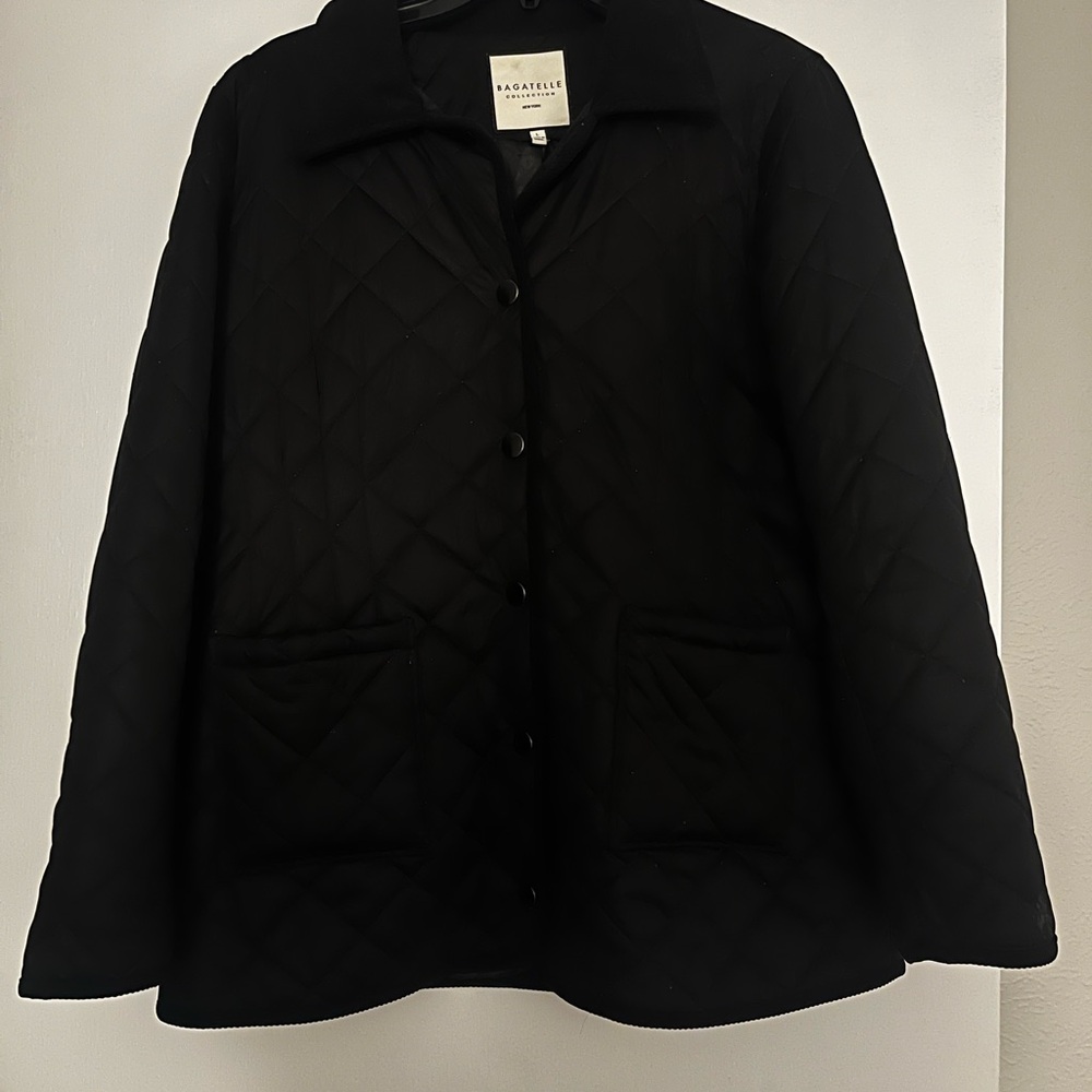 Bagatelle Women's Black Quilted Puffer Coat